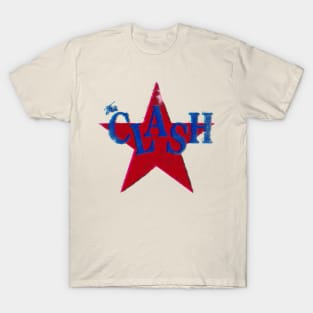 the clash distressed star graphic T-Shirt